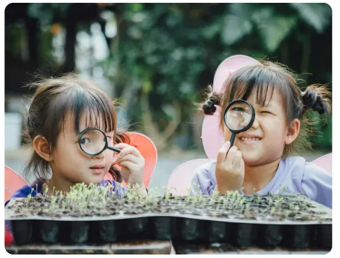 Group being curious to the environment around them